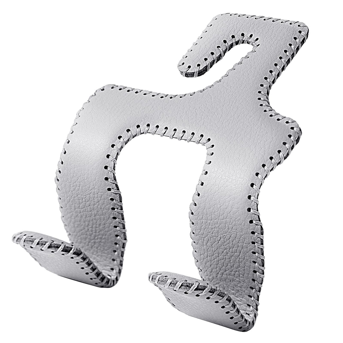 2 in 1 Car Headrest Hooks for Purses and Bags, Upgraded Leather Organizer Storage Holder Hooks Matching Cars Interior, 1-Pack, Gray