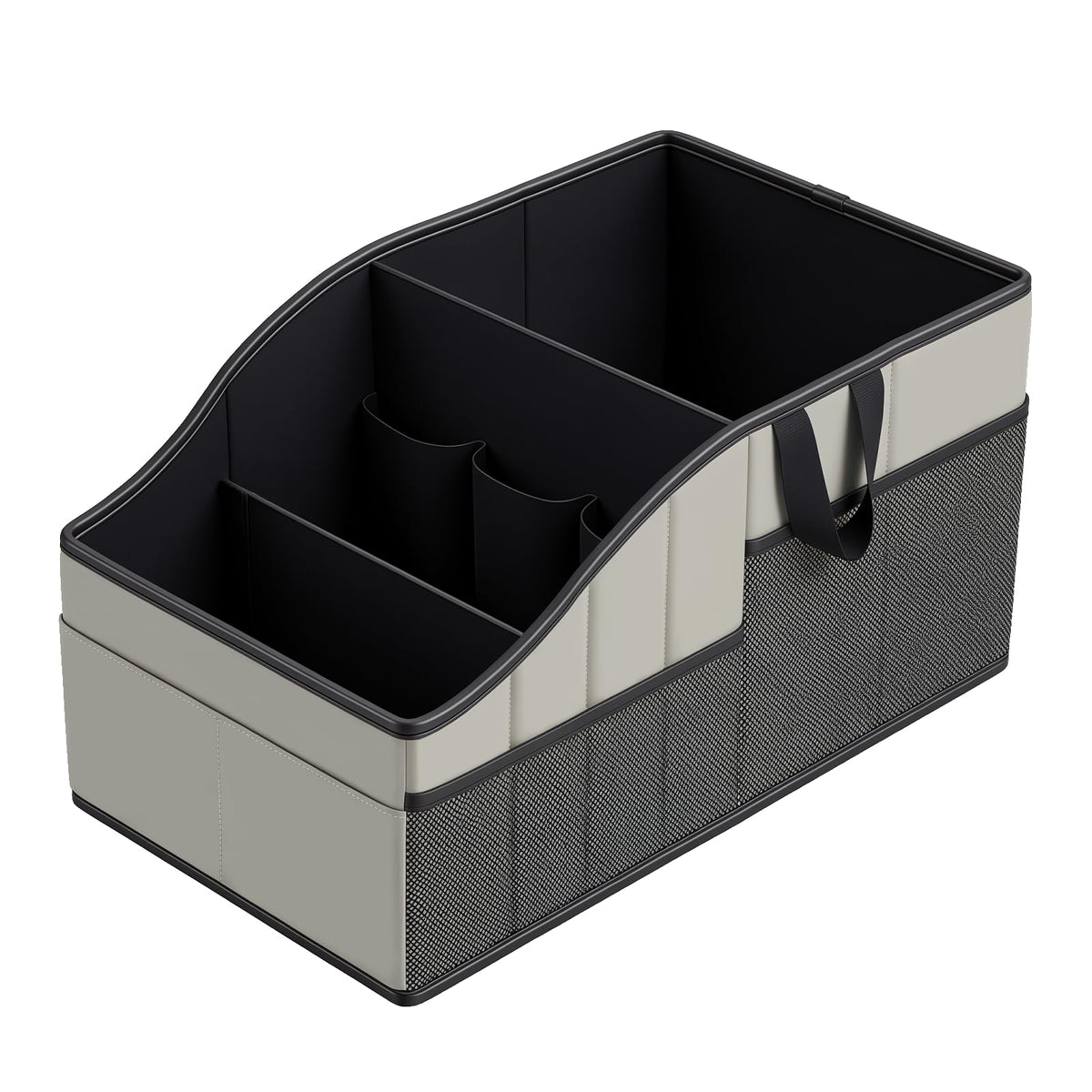 WHHMK Sturdy Leather Car Storage Support Up to 33 LB,Carbon Fiber Texture
