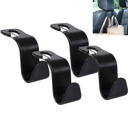 Car Headrest Hooks, 50lbs Load, Durable ABS, 4-Pack Car hooks