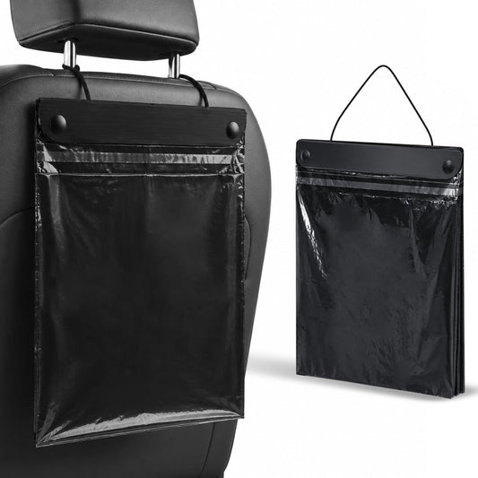 Philbinden 50 Count Car Trash Bags Paste On Leak Proof Disposable Garbage Pouches for Auto Vehicle Office Space Saving
