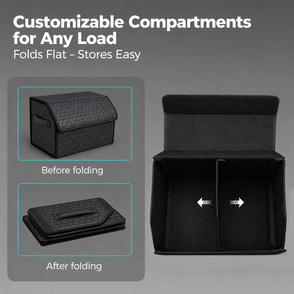 Trunk Organizer Car Trunk Organizer for SUV and Sedan, Black, 20 inches