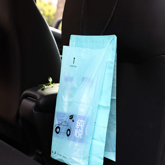 100PCS Car Trash Bag Rubbish Bin Bag Car Trash Bin Gag Disposable Container Bag for Auto Car Truck Vehicle Office Babyroom Bathroom Study Room