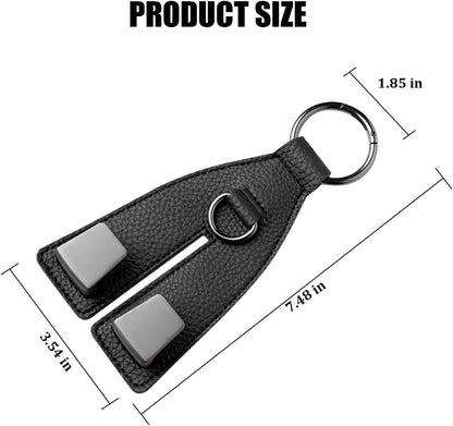 Car Seat Headrest Hooks, Leather Metal Vehicle Seat Back Organizer Storage Double Hook Hanger, Multifunctional Automotive Interior Purse Bag Holder Accessories, Universal Fit (Black)