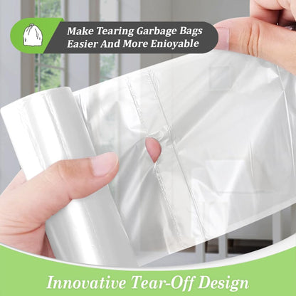 Teivio Mini Clear Trash Bags 0.5 Gallon 276 Count 11"x12" Unscented