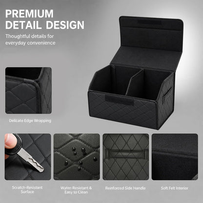 Car Trunk Organizer for SUV and Sedan, Black, 20 inches