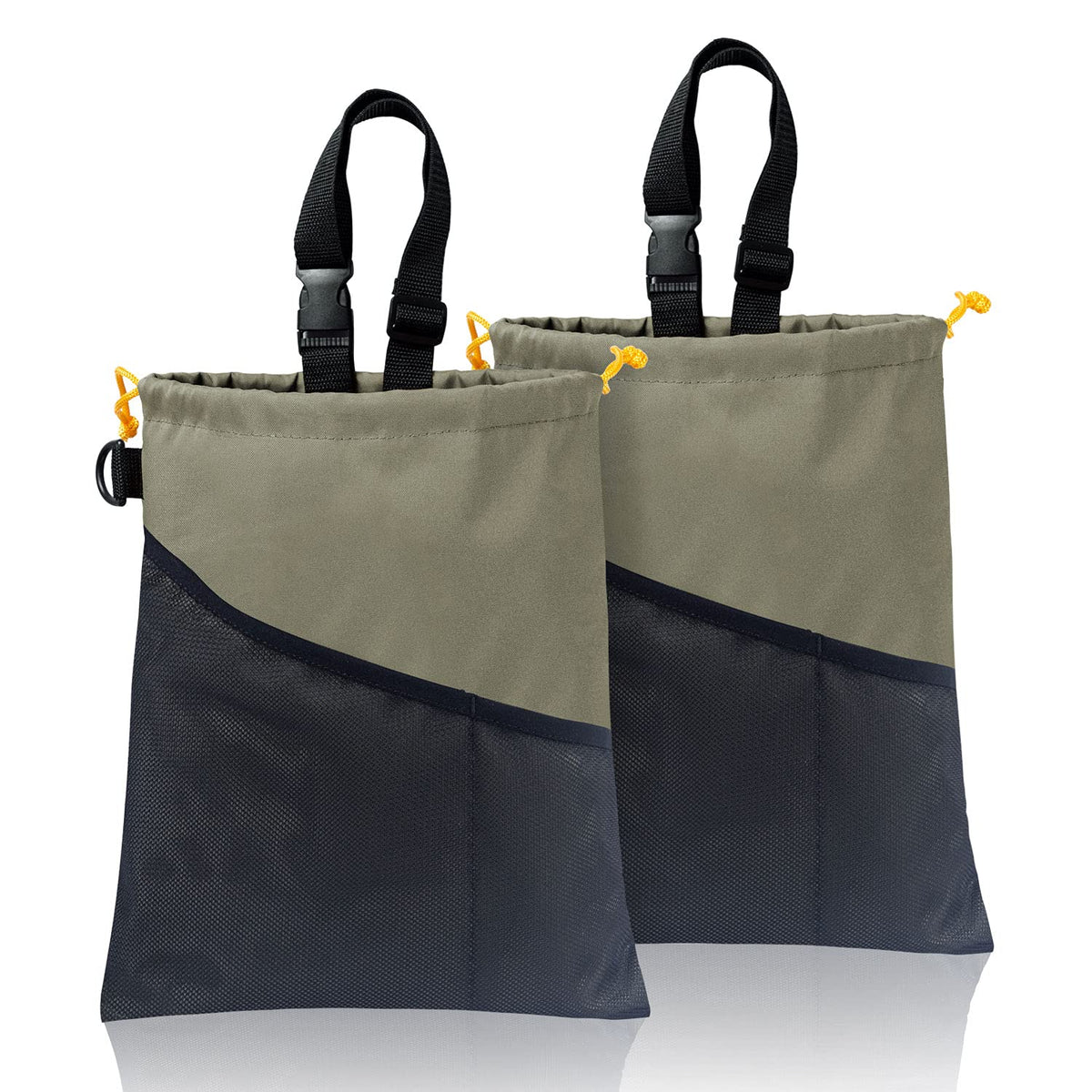 GNEGNI 2PCS Hanging Car Garbage Can - Waterproof Leakproof Trash Bag