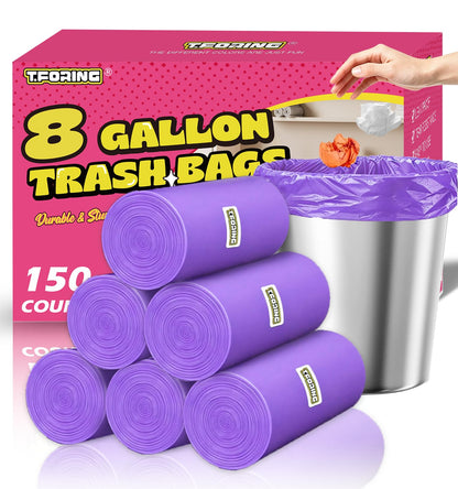 Small 3 Gallon Trash Bags Unscented, 0.78 Mil, Colored, 150 Count