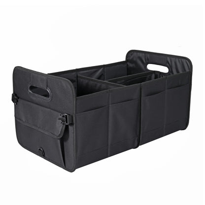 AOKJOY Car Trunk Organizer, Brown, Foldable, Non-slip, Adjustable, Multiple Compartments, 600D Oxford Cloth Material