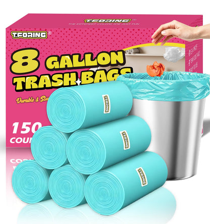 Small 3 Gallon Trash Bags Unscented, 0.78 Mil, Colored, 150 Count