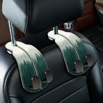 Blusabaca 2PCS Car Seat Headrest Hooks, Purses Bags Holder, Black