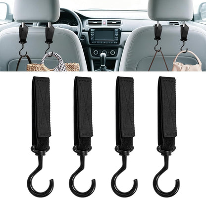 Car Seat Headrest Hook, Car Seat Back Storage Hanger Organizer, 4PCS