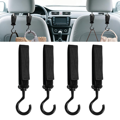 Car Seat Headrest Hook, Car Seat Back Storage Hanger Organizer, 4PCS