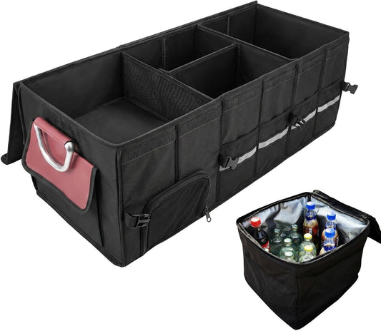 J&J Extra Large Collapsible Trunk Organizer For SUV And Cooler