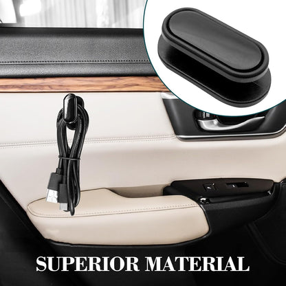 4 PCS Car Mini Hooks, Strong Self-Adhesive Multifunctional Hooks for Car Interior, Hang on Backseat, Dashboard, Holds Keys, Charging Cables, Earphones, Car Interior Accessories (Glossy)