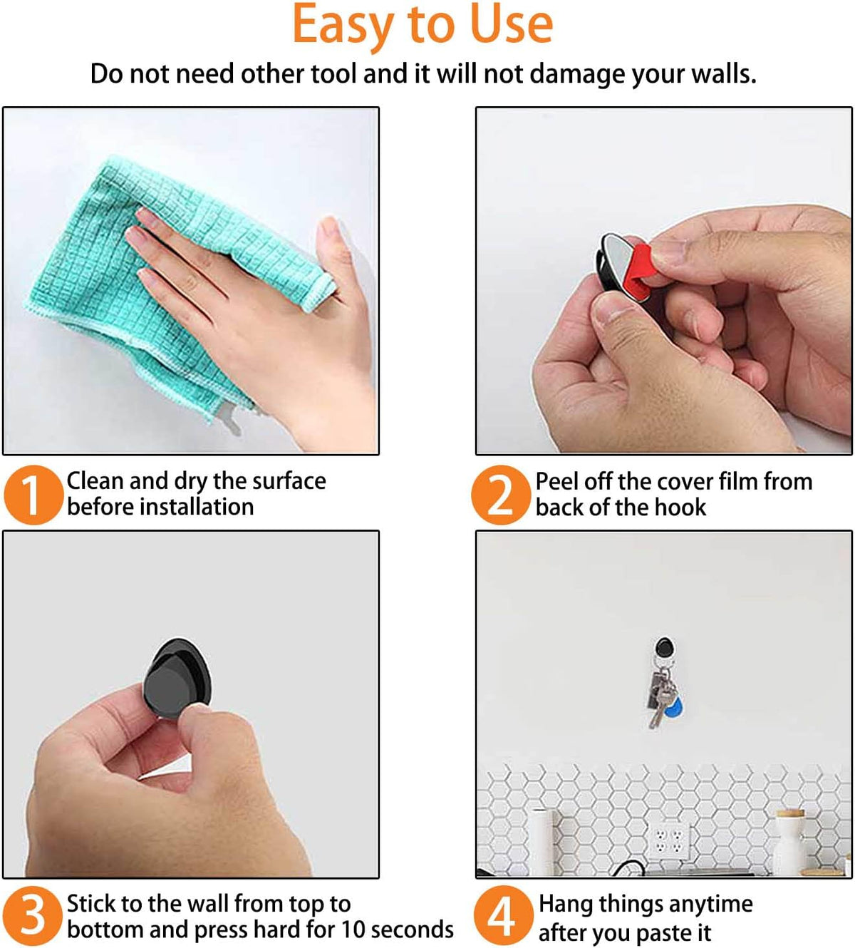 Car Mini Hooks, car sticky hooks,hook to adhere to plastic dashboard in car