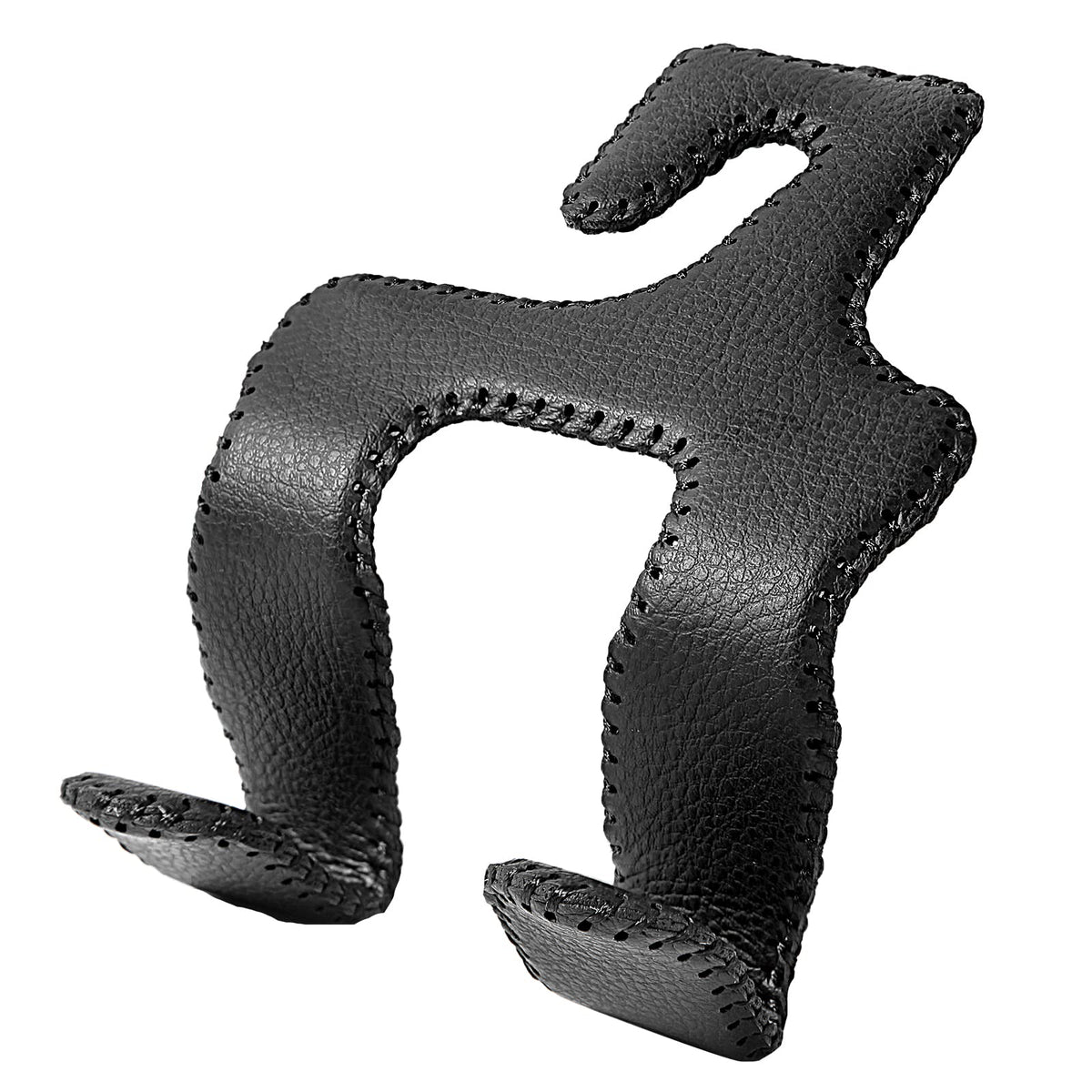 2 in 1 Car Headrest Hooks for Purses and Bags, Upgraded Leather Organizer Storage Holder Hooks Matching Cars Interior, 1-Pack, Gray