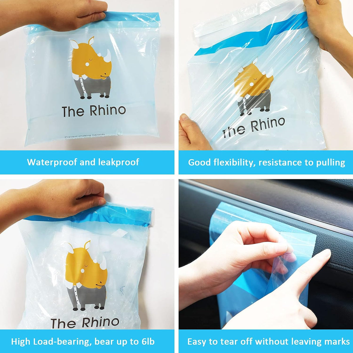 Upgraded Car Trash Bag, 45pcs Easy Stick-On Disposable Car Garbage Bags, Waterproof Leak-proof Vomit Bag, Kitchen Storage Bag, Suitable for Car Bedroom Bathroom Office Study Room