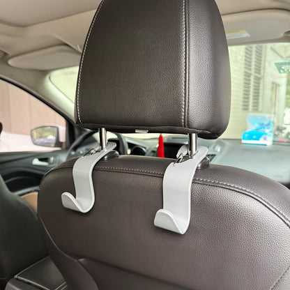 Car Headrest Hooks, 50lbs Load, Durable ABS, 4-Pack Car hooks