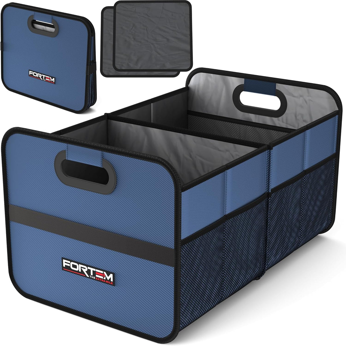 FORTEM Trunk Organizer - Car Organizer & Storage for SUVs, Trucks, Sedans