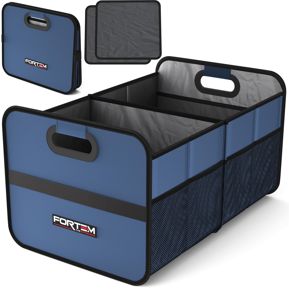 FORTEM Trunk Organizer - Car Organizer & Storage for SUVs, Trucks, Sedans