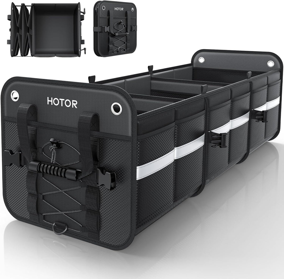 HOTOR Trunk Organizer for SUV – Car Storage Box Collapsible Car Organizer
