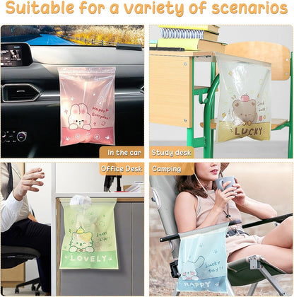 60PCS Disposable Car Garbage Bin Bags,Leakproof Car Trash Bag