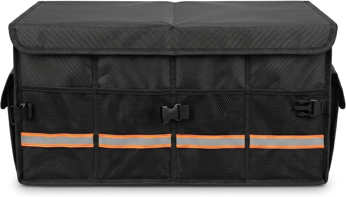 Heavy Duty Car Trunk Organizer with Lid, Collapsible SUV