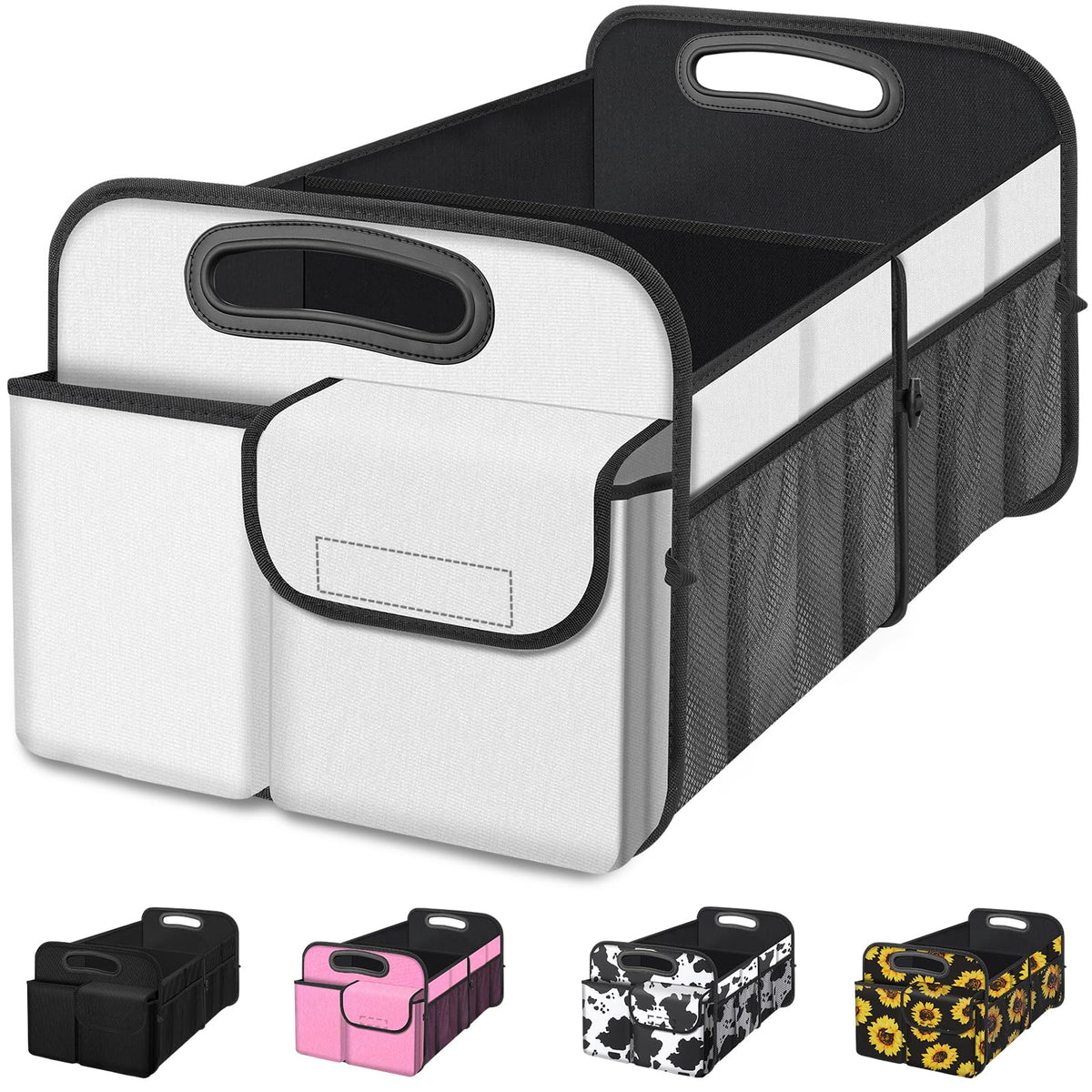 Femuar Large Collapsible Trunk Organizer - Car Organizer for Suv/Jeep,72L