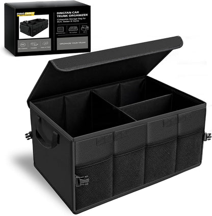 65L Trunk Organizer, Large Foldable Car Organizer for SUV, Jeep, Sedan