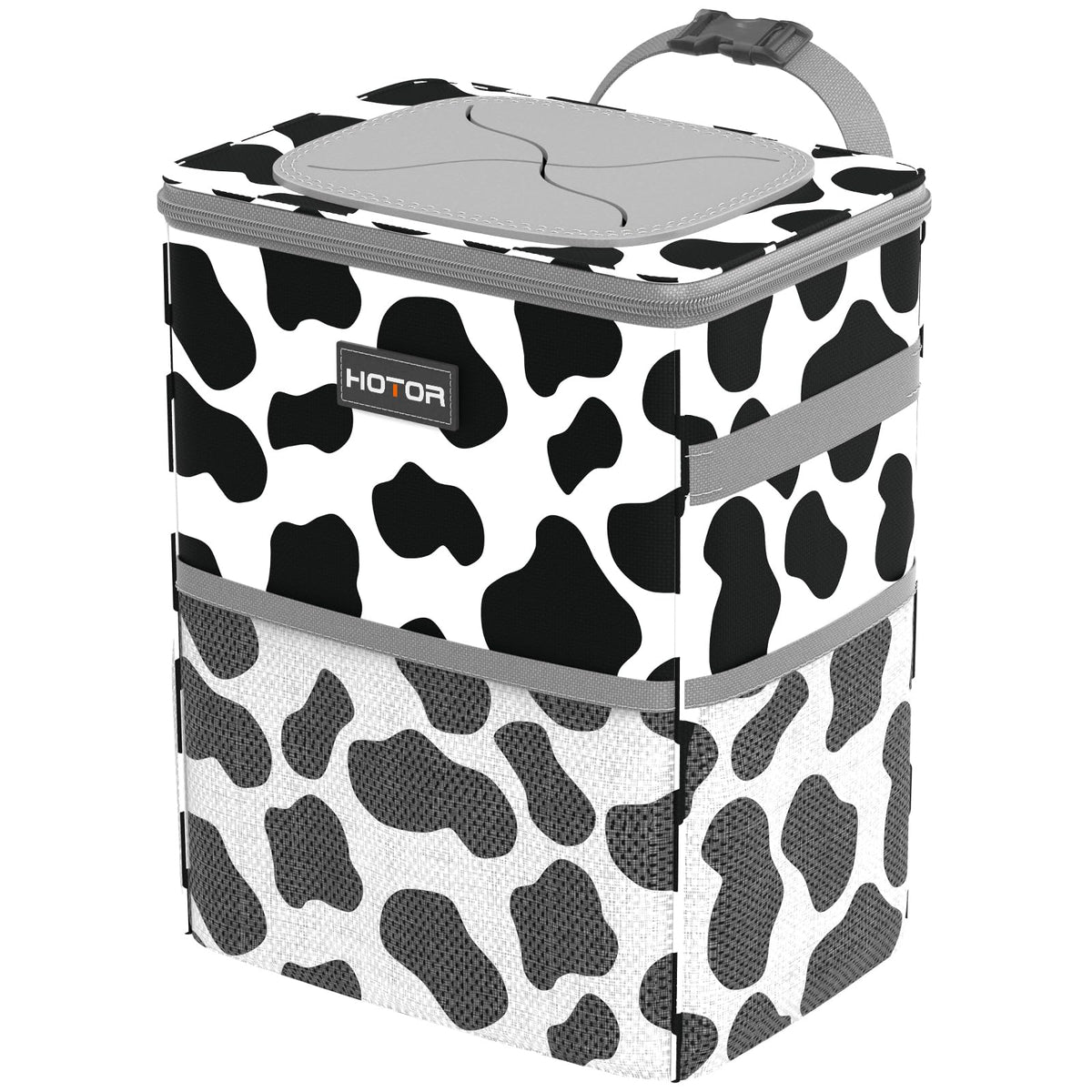 HOTOR Car Trash Can, Leakproof Car Organizer, 3-Gallon, Black