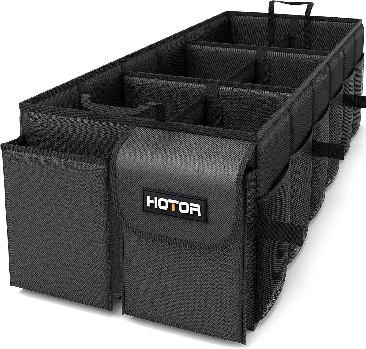 HOTOR Trunk Organizer - Foldable Car Organizer for SUVs & Sedans Storage