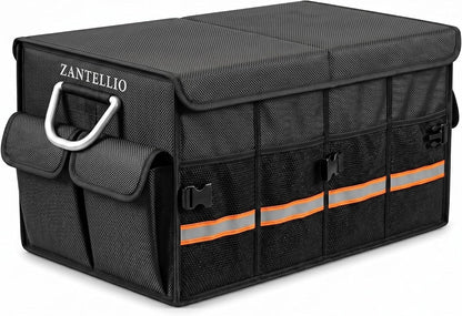 Heavy Duty Car Trunk Organizer with Lid, Collapsible SUV