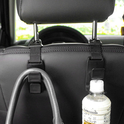 2 PCS Car Seat Headrest Hook, Strong Auto Seat Back Storage Hook Headrest Hanging Organizer, Vehicle Seats Hanger Holder Universal for Purses Handbags Groceries Bags