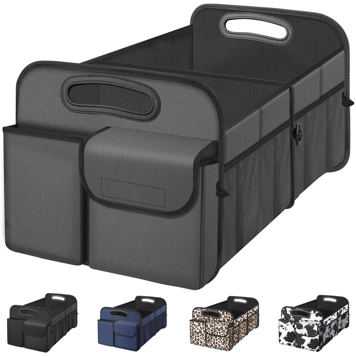 Femuar Large Collapsible Trunk Organizer - Car Organizer for Suv/Jeep,72L