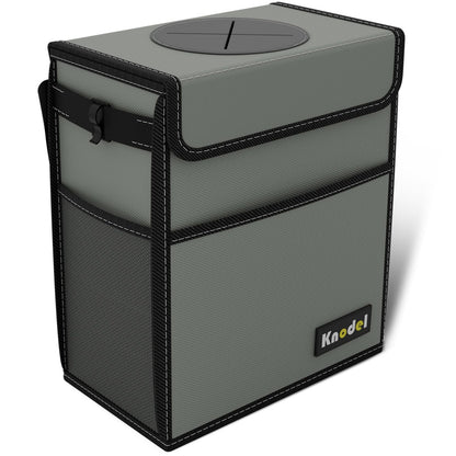 K KNODEL 2 Gallon Black Leak-Proof Waterproof Car Trash Can with Lid