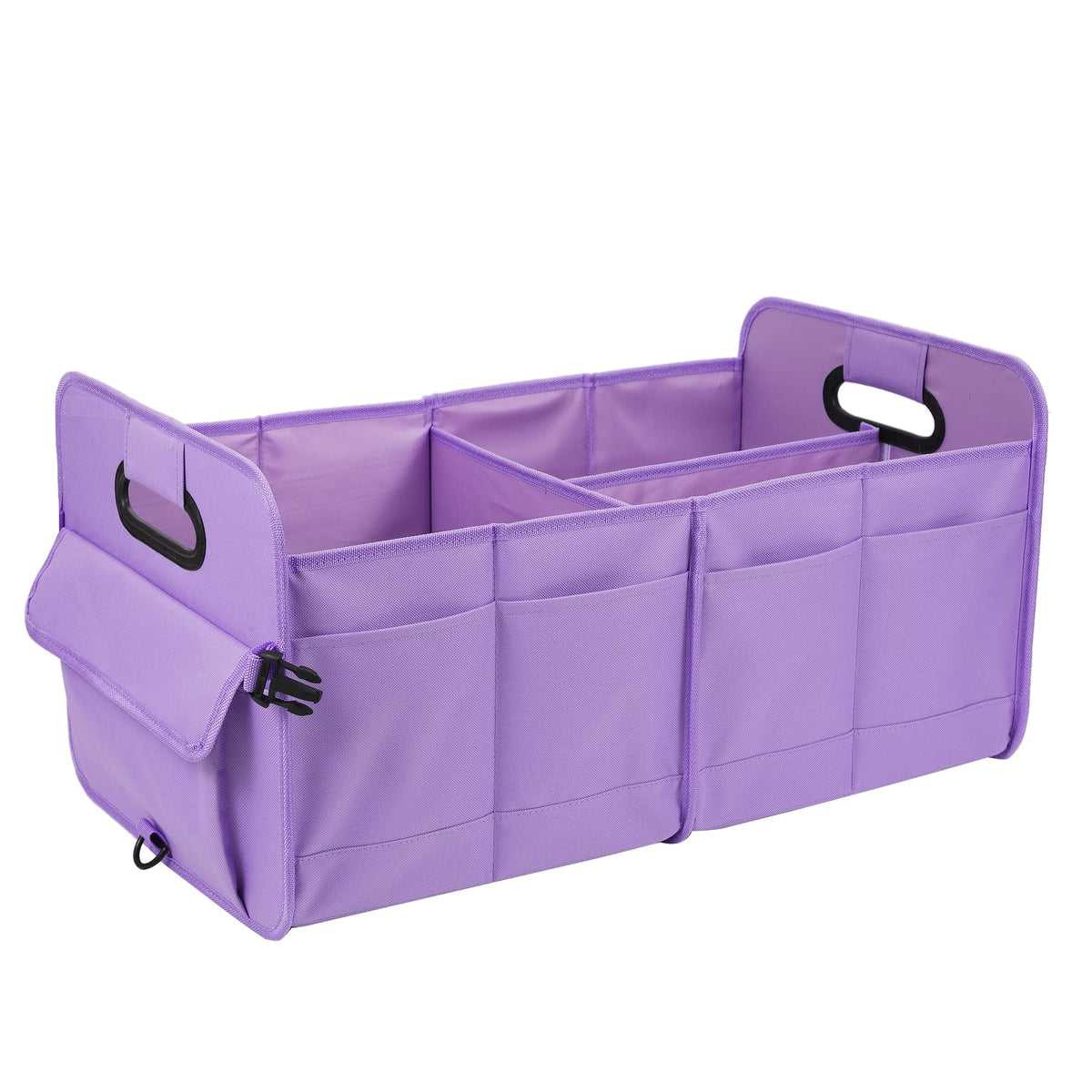 AOKJOY Car Trunk Organizer, Brown, Foldable, Non-slip, Adjustable, Multiple Compartments, 600D Oxford Cloth Material