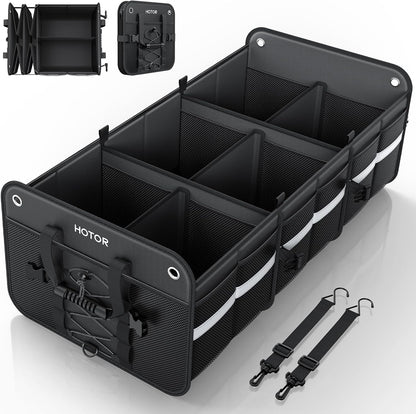 HOTOR Trunk Organizer for SUV – Car Storage Box Collapsible Car Organizer