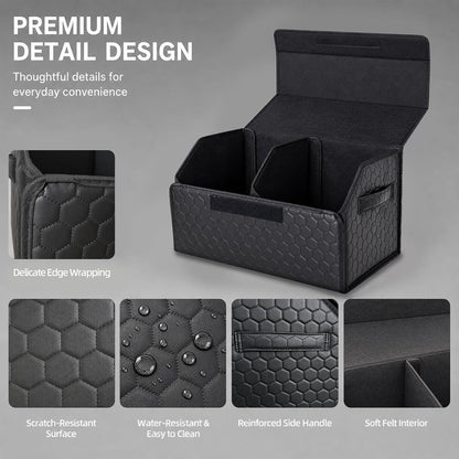 Trunk Organizer Car Trunk Organizer for SUV and Sedan, Black, 20 inches