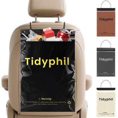 50 PCS Disposable Hanging Car Garbage Bags, Car Trash Can Substitute. Black