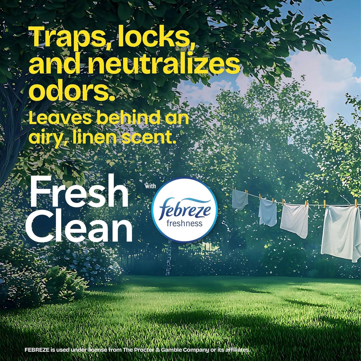 Glad Medium Drawstring Trash Bags, Rip and Tear Resistant, Fresh Clean Scented Garbage Bags, Odor Control, Febreze Freshness, 8 Gallon Trash Bags, 80 Count